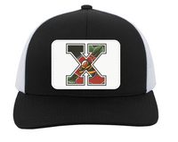 X Rose Tattoo Straight Edge Trucker Snap Back