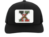 X Rose Tattoo Straight Edge Trucker Snap Back