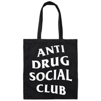 Anti Drug Social Club Canvas Tote Bag Black