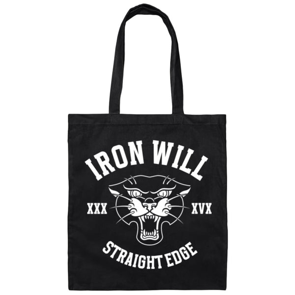 Straight Edge Panther Canvas Tote Bag