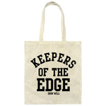 Keepers of the Edge Canvas Tote Bag Natural