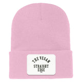 The Vegan Straight Edge XVX Cuffed Knit Beanie