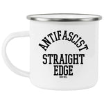 Antifascist Straigh Edge Enamel Camping Mug