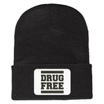 Drug Free Cuffed Knit Beanie