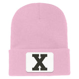 Big X Cuffed Knit Beanie