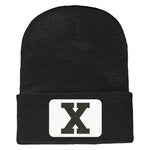 Big X Cuffed Knit Beanie