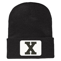 Big X Cuffed Knit Beanie