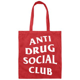 Anti Drug Social Club Canvas Tote Bag Black