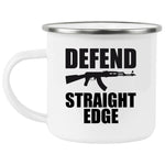 Defend Straight Edge Enamel Camping Mug