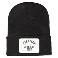 The Vegan Straight Edge XVX Cuffed Knit Beanie