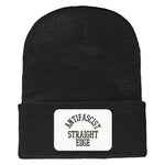 Antifascist Straight Edge Cuffed Knit Beanie