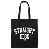 Straight Edge Canvas Tote Bag