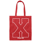 Straight Edge Big X Canvas Tote Bag