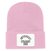 Antifascist Straight Edge Cuffed Knit Beanie