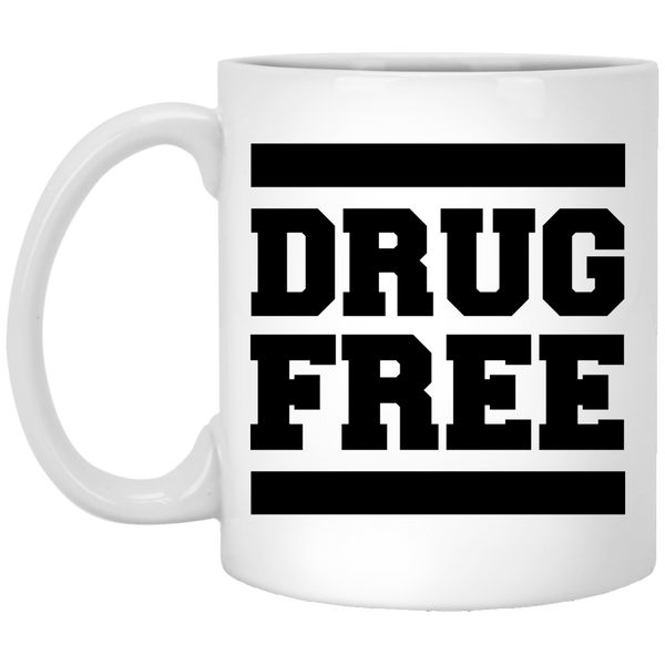 Drug Free Coffee Mug White