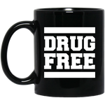 Drug Free Coffee Mug Blk